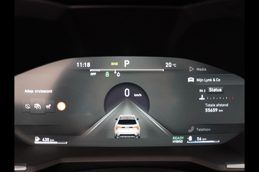 Lynk & Co 01 PHEV AUT-7 261pk Pano-Schuif-K-dak 20" 360°Camera Apple Carplay Android Auto Adaptive-Cr NaviPdc-a+v Ecc Keyless Led M-BuxPlug-I Elek.Memory.Stoel File assistent Dodehoek detector Elektrisch bedienbare achterklep Rijstrooksensor Wifi Verkeersbord detectie 425Nm koppel 3,6kw laadvermogen €44.882 Nieuwprijs 1e Eigenaar Origineel NLse auto!