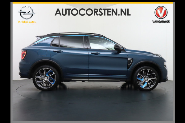 Lynk & Co 01 PHEV AUT-7 261pk Pano-Schuif-K-dak 20" 360°Camera Apple Carplay Android Auto Adaptive-Cr NaviPdc-a+v Ecc Keyless Led M-BuxPlug-I Elek.Memory.Stoel File assistent Dodehoek detector Elektrisch bedienbare achterklep Rijstrooksensor Wifi Verkeersbord detectie 425Nm koppel 3,6kw laadvermogen