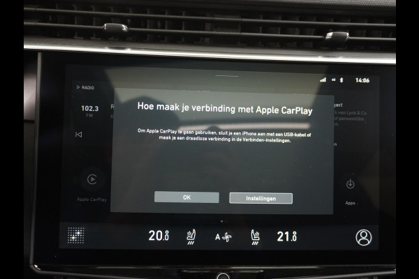 Lynk & Co 01 PHEV AUT-7 261pk Pano-Schuif-K-dak 20" 360°Camera Apple Carplay Android Auto Adaptive-Cr NaviPdc-a+v Ecc Keyless Led M-BuxPlug-I Elek.Memory.Stoel File assistent Dodehoek detector Elektrisch bedienbare achterklep Rijstrooksensor Wifi Verkeersbord detectie 425Nm koppel 3,6kw laadvermogen