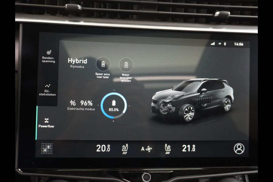Lynk & Co 01 PHEV AUT-7 261pk Pano-Schuif-K-dak 20" 360°Camera Apple Carplay Android Auto Adaptive-Cr NaviPdc-a+v Ecc Keyless Led M-BuxPlug-I Elek.Memory.Stoel File assistent Dodehoek detector Elektrisch bedienbare achterklep Rijstrooksensor Wifi Verkeersbord detectie 425Nm koppel 3,6kw laadvermogen