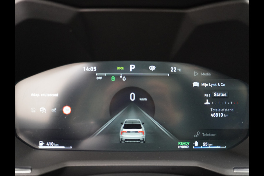 Lynk & Co 01 PHEV AUT-7 261pk Pano-Schuif-K-dak 20" 360°Camera Apple Carplay Android Auto Adaptive-Cr NaviPdc-a+v Ecc Keyless Led M-BuxPlug-I Elek.Memory.Stoel File assistent Dodehoek detector Elektrisch bedienbare achterklep Rijstrooksensor Wifi Verkeersbord detectie 425Nm koppel 3,6kw laadvermogen