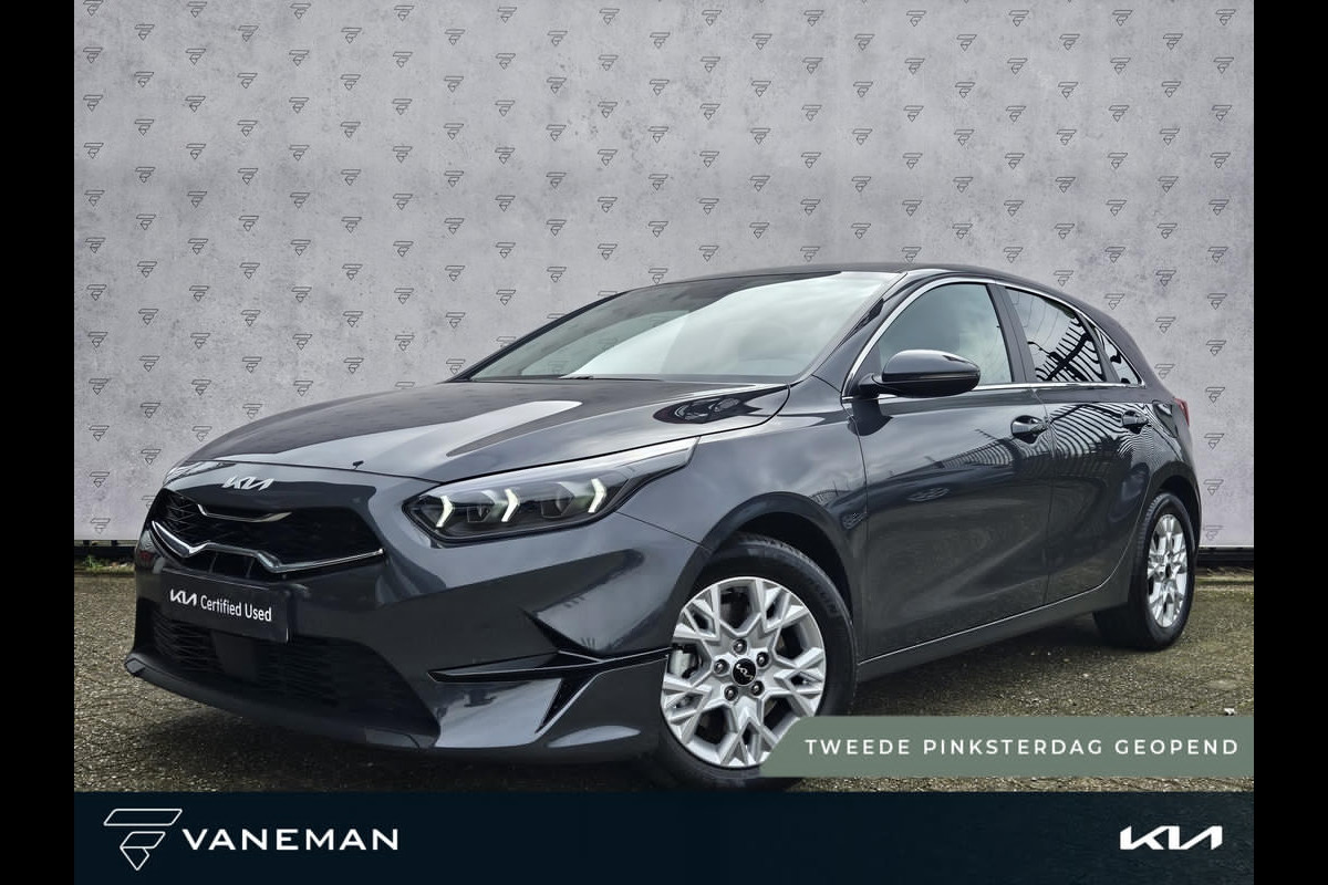 Kia Ceed 1.0 T-GDi DynamicPlusLine | Camera | Navi | H-Leder | Stuur-/Stoelverwarming | Key-Less | Clima | Apple CarPlay/Android Auro | PDC | Cruise | LED |