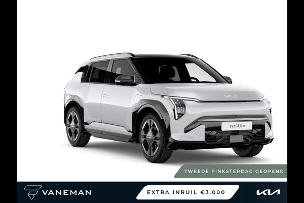 Kia EV3 GT-Line 81.4 kWh | Cruise control adaptief met Stop&Go en stuurhulp | Vegan lederen stoelbekleding ‘GT-Line’