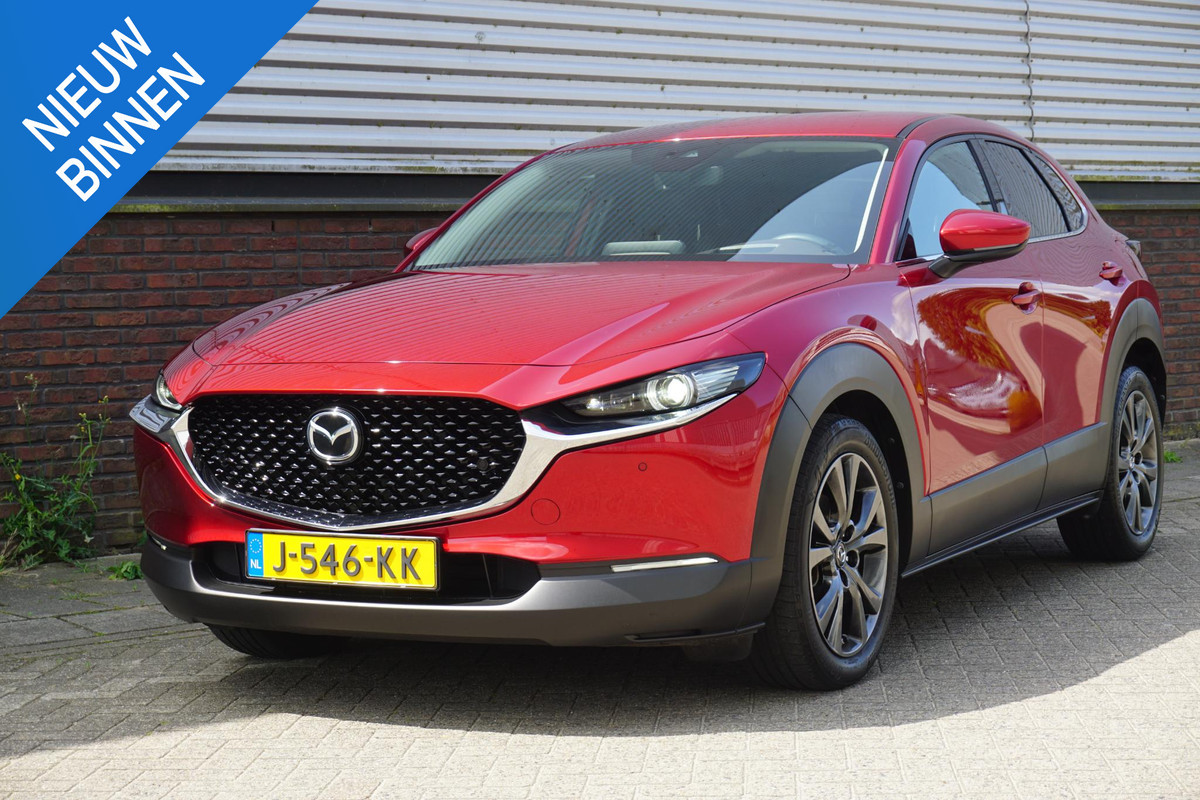 Mazda CX-30 2.0 e-SkyActiv-X M Hybrid 180PK Luxury/Leer/Bose /Afn.Trekhaak/Dealeronderhouden/18Inch. Mazda CX-30 2.0 e-SkyActiv-X M Hybrid 180PK Luxury/Leer/Bose /Afn.Trekhaak/Dealeronderhouden/18Inch.