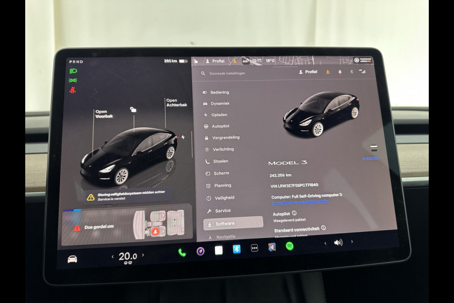 Tesla Model 3 Standard RWD Plus 60 kWh (INCL-BTW) Aut. *PANO | AUTO-PILOT | FULL-LEATHER | KEYLESS | FULL-LED | MEMORY-PACK | SURROUND-VIEW | DAB | CARPLAY | DIGI-COCKPIT | LANE-ASSIST | COMFORT-SEATS | 19"ALU*