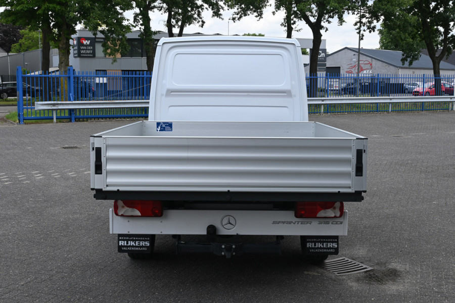 Mercedes-Benz Sprinter 315 CDI L2 DC RWD Open laadbak Airco, Trekhaak, 7 Zitplaatsen Dubbele cabine open laadbak