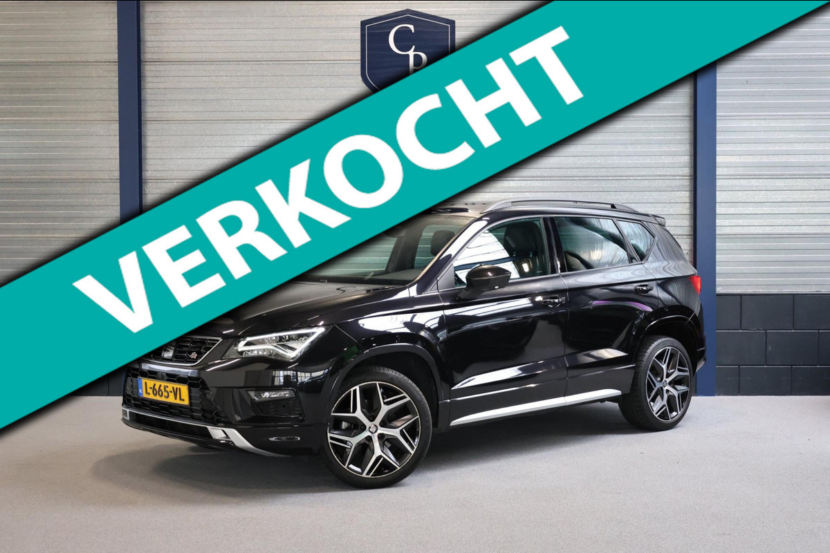 Seat Ateca 1.4 EcoTSI FR LED/VIRTUAL/SFEER/HALF LEER+ALCANTARA/360/CAM/19''LMV/CRUISE/ECC/12 MDN GARANTIE!