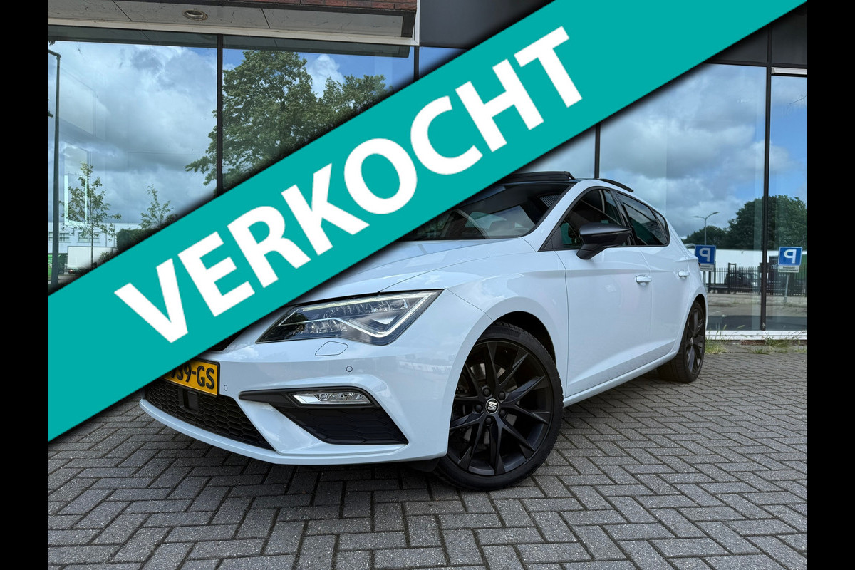 Seat Leon 1.5 TSI FR Ultimate Edition Black - Automaat - Panoramadak- Navi - Org.NL Seat Leon 1.5 TSI FR Ultimate Edition Black - Automaat - Panoramadak- Navi - Org.NL