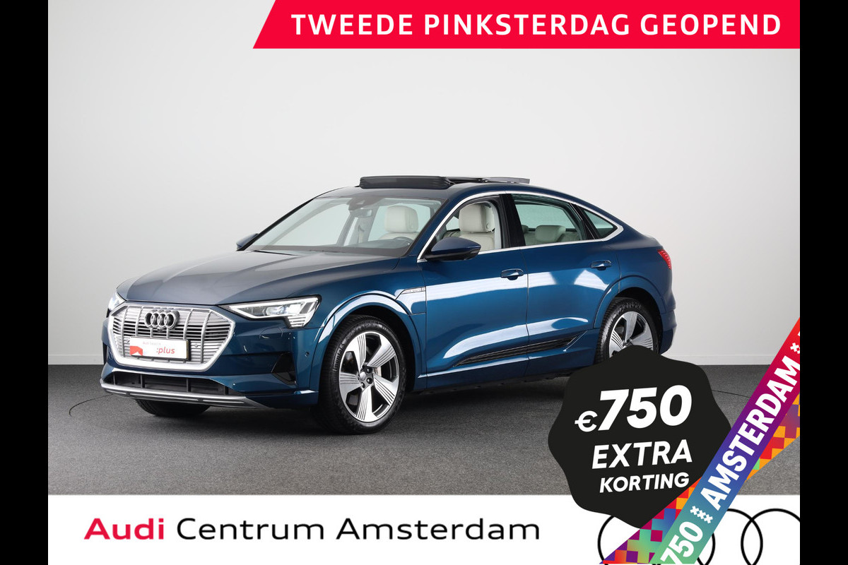 Audi e-tron Sportback 55 quattro Business edition Plus 95 kWh Panoramadak | Trekhaak | B&O Soundsystem | Head up Display | 360° Camera Audi e-tron Sportback 55 quattro Business edition Plus 95 kWh Panoramadak | Trekhaak | B&O Soundsystem | Head up Display | 360° Camera