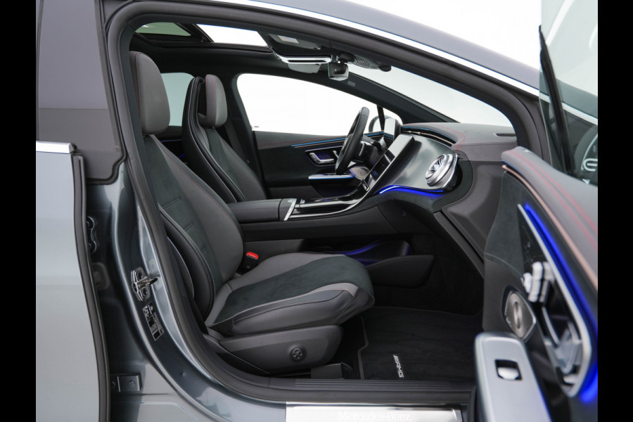 Mercedes-Benz EQE 350+ Launch-Edition AMG-Line 91 kWh [ 3-Fase ] Aut. *PANO | BURMESTER-SURROUND | ADAPTIVE-CRUISE | BLINDSPOT | LEATHER-MICROFIBRE | FULL-LED | AMBIENT-LIGHT | MEMORY-PACK | DIGI-COCKPIT | SPORT-SEATS | CAMERA | KEYLESS | DAB+ | CARPLAY |
