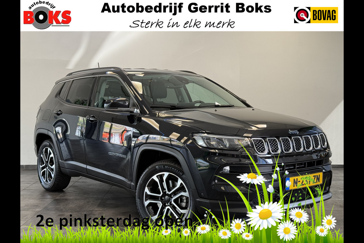 Jeep Compass 4xe 190 Plug-in Hybrid Electric Limited Lease Ed. Navigatie Stoel/Stuur verwarming trekhaak lane assist !! 2e Pinksterdag zijn wij geopend van 12.00 tot 17.00u !!