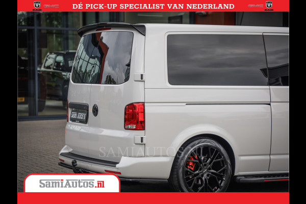 Volkswagen Transporter 2.0 TDI DC L2H1 30 Bulli 6 Persoons | Zeer Dik | In Zeer Goede Conditie | Comfortabele Dubbele Cabine met 6 Zitplaatsen | Body Kit | 20 Inch Brede Zwarte Wielen | Full Led | Camera | 2X Schuif Deuren |