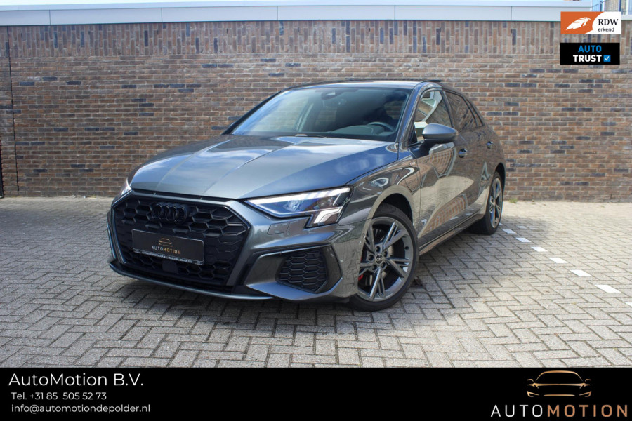 Audi A3 Sportback 45 TFSI e S ed. Comp. PANO | ACC| S-line | Park Ass. | Dode hoek | Stoel VW