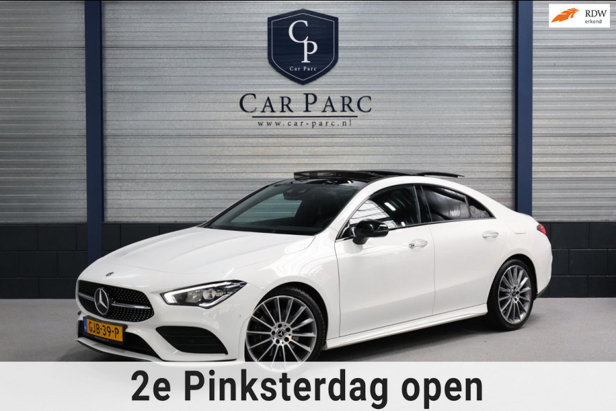 Mercedes-Benz CLA-Klasse 200 AMG LED/VIRTUAL/SFEER/PANO/ALCANTARA+S.VERWARMING/19" LMV/CAM/ACC/ECC/12 MDN GARANTIE!