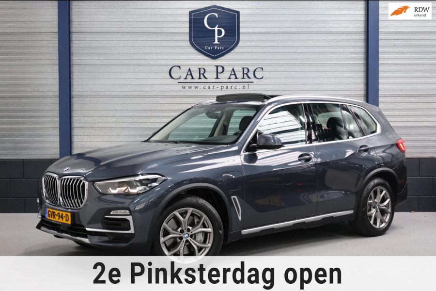 BMW X5 XDrive45e Executive LED/VIRTUAL/SFEER/LUCHT/PANO/LEER+S.VERWARMING+MEMORY/20" LMV/360 CAM/CRUISE/ECC/12 MND GARANTIE!
