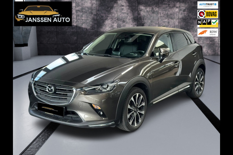 Mazda CX-3 2.0 SkyActiv-G 120 GT-M, HUD, 1/2 Leder, Automaat, Camera, Navi