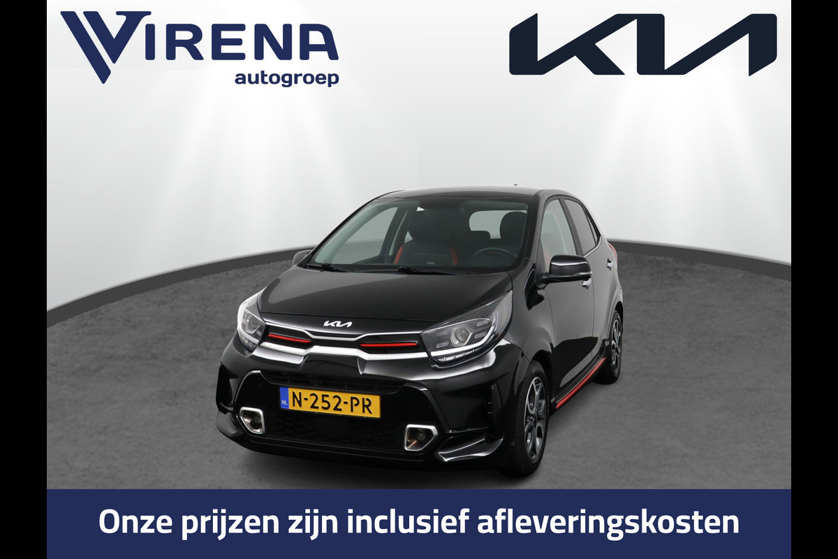 Kia Picanto 1.0 DPi GT-Line - Cruise Control - Navigatie - Climate Control - Lichtmetalen Velgen - Apple/Android Carplay - Fabrieksgarantie Tot 2028 Kia Picanto 1.0 DPi GT-Line - Cruise Control - Navigatie - Climate Control - Lichtmetalen Velgen - Apple/Android Carplay - Fabrieksgarantie Tot 2028