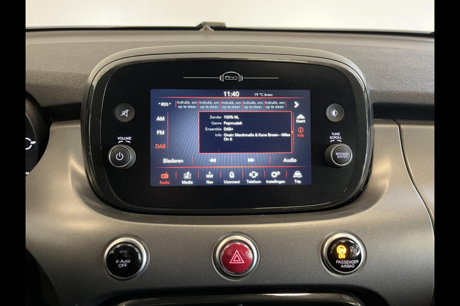 Fiat 500X Cross 1.3 Turbo 150pk Aut. Sport Airco Full LED Navi DAB+ 18"LM Velgen Half Leder ADAS Adaptive Cruise PDC VA + Camera