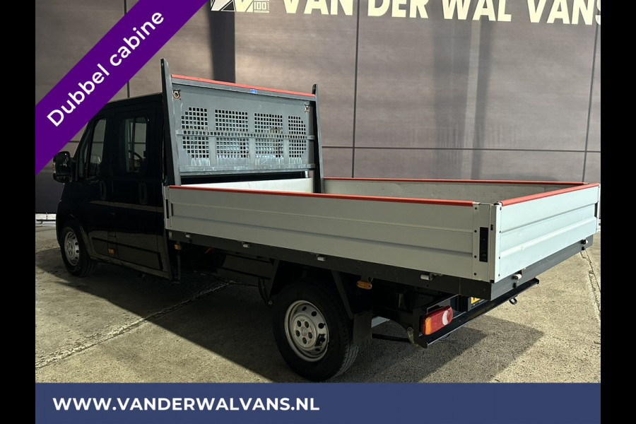 Peugeot Boxer 2.2 Blue HDi 140 pk Pick up Dubbele cabine open laadbak Euro6 Airco | 7-Zits | Bluetooth telefoonvoorbereiding