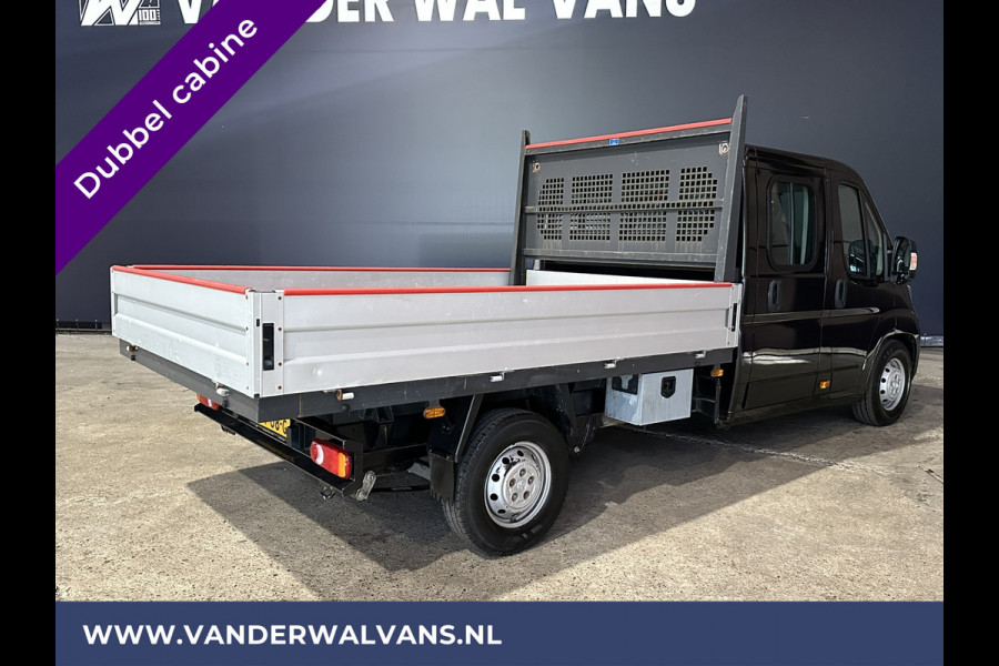 Peugeot Boxer 2.2 Blue HDi 140 pk Pick up Dubbele cabine open laadbak Euro6 Airco | 7-Zits | Bluetooth telefoonvoorbereiding