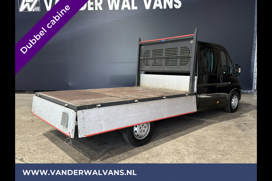Peugeot Boxer 2.2 Blue HDi 140 pk Pick up Dubbele cabine open laadbak Euro6 Airco | 7-Zits | Bluetooth telefoonvoorbereiding