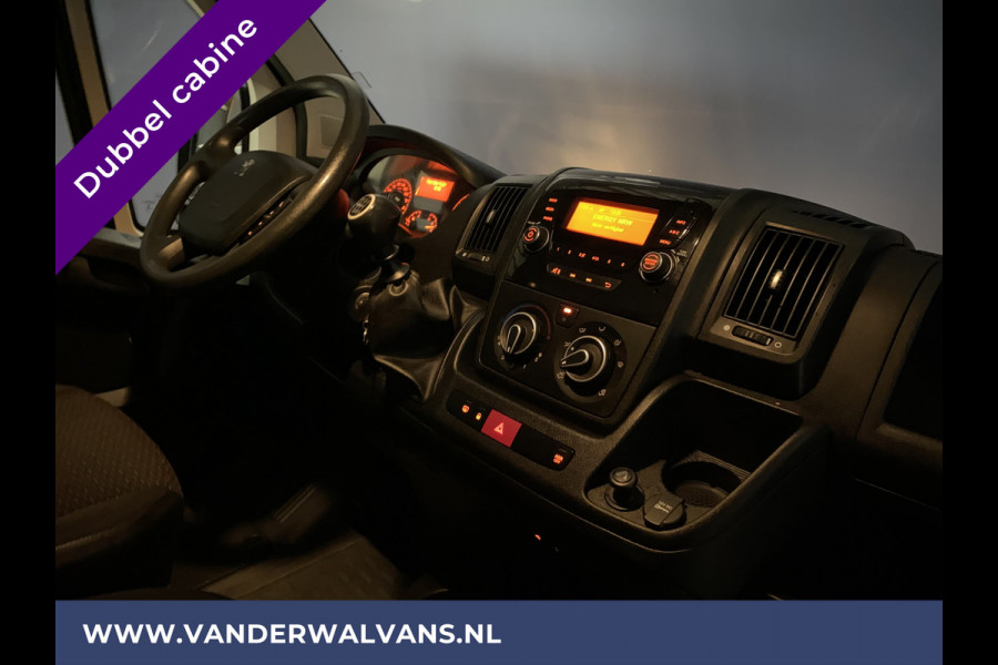 Peugeot Boxer 2.2 Blue HDi 140 pk Pick up Dubbele cabine open laadbak Euro6 Airco | 7-Zits | Bluetooth telefoonvoorbereiding