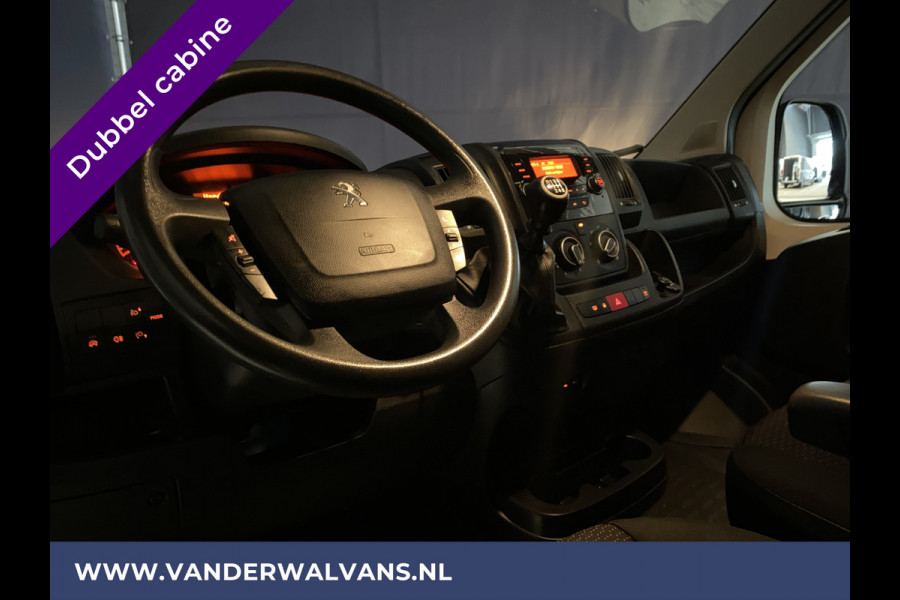 Peugeot Boxer 2.2 Blue HDi 140 pk Pick up Dubbele cabine open laadbak Euro6 Airco | 7-Zits | Bluetooth telefoonvoorbereiding