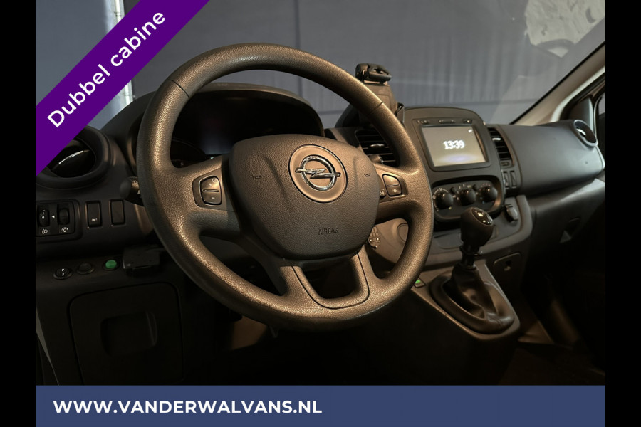 Opel Vivaro 1.6 CDTI 126pk L2H1 Dubbele Cabine Euro6 Airco | Navigatie | Camera | 5-Zits | Trekhaak cruisecontrol, parkeersensoren