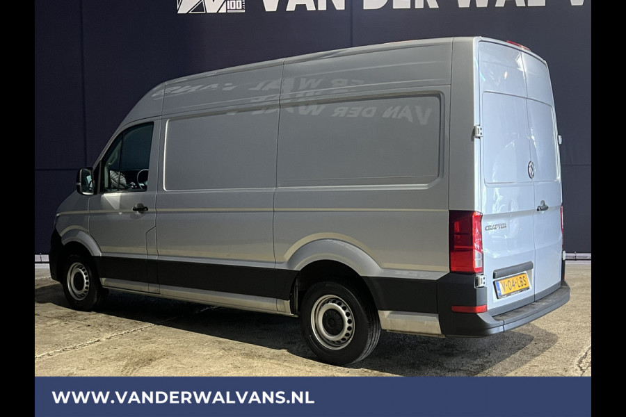 Volkswagen Crafter 2.0 TDI 140 pk L3H3 L2H2 Euro6 Airco | Navigatie | Apple Carplay | Cruisecontrol Android Auto, Bijrijdersbank, 3000kg trekvermogen, zilver