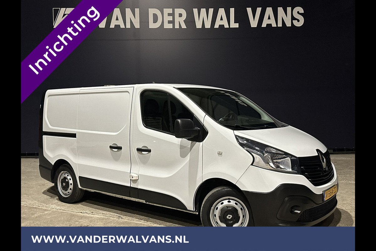 Renault Trafic 1.6 dCi L1H1 inrichting Euro6 Airco | Navigatie | Cruisecontrol | Trekhaak Parkeersensoren, Bijrijdersbank