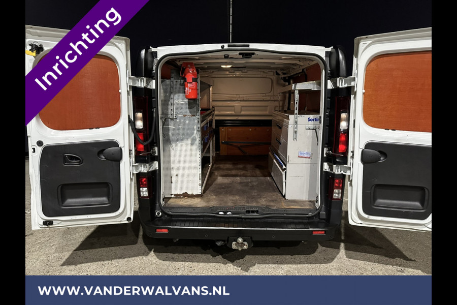 Renault Trafic 1.6 dCi L1H1 inrichting Euro6 Airco | Navigatie | Cruisecontrol | Trekhaak Parkeersensoren, Bijrijdersbank