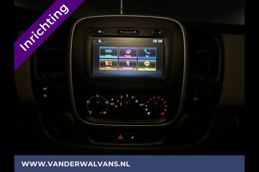 Renault Trafic 1.6 dCi L1H1 inrichting Euro6 Airco | Navigatie | Cruisecontrol | Trekhaak Parkeersensoren, Bijrijdersbank