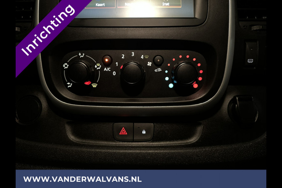 Renault Trafic 1.6 dCi L1H1 inrichting Euro6 Airco | Navigatie | Cruisecontrol | Trekhaak Parkeersensoren, Bijrijdersbank