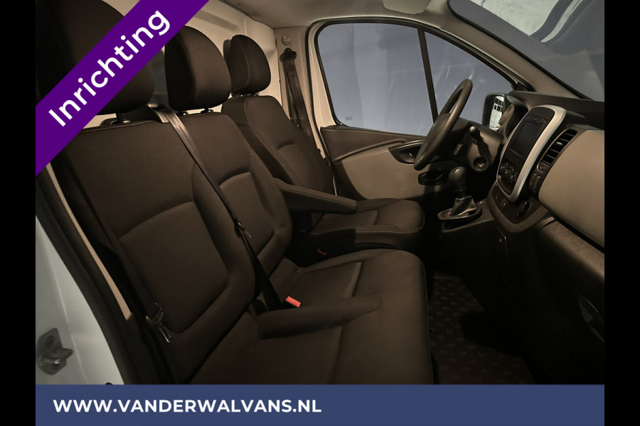 Renault Trafic 1.6 dCi L1H1 inrichting Euro6 Airco | Navigatie | Cruisecontrol | Trekhaak Parkeersensoren, Bijrijdersbank