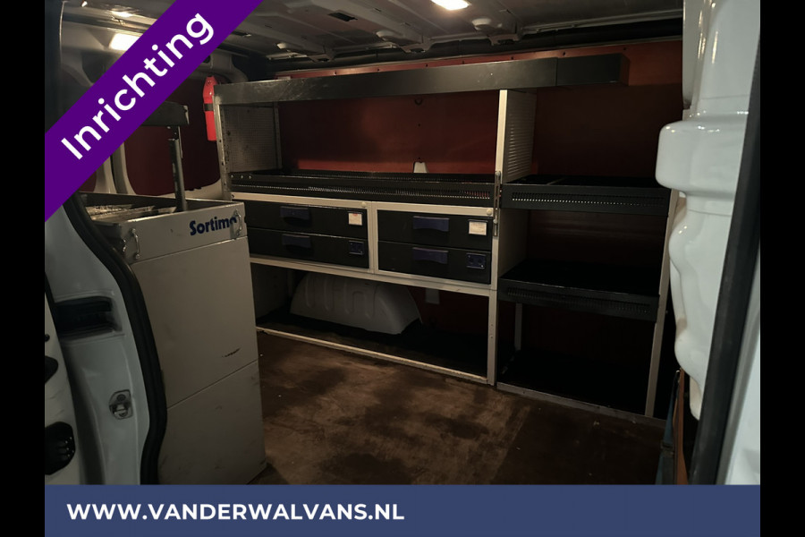 Renault Trafic 1.6 dCi L1H1 inrichting Euro6 Airco | Navigatie | Cruisecontrol | Trekhaak Parkeersensoren, Bijrijdersbank