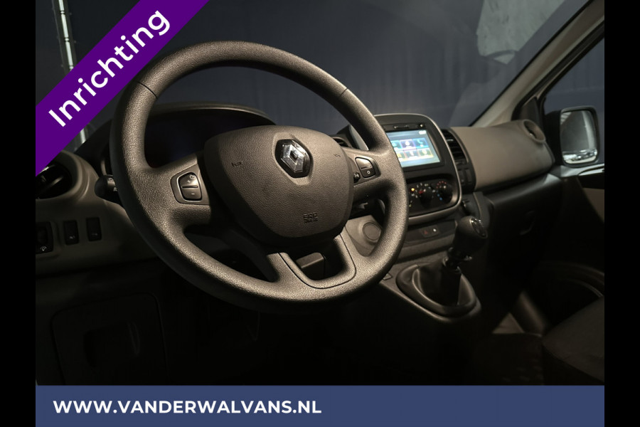 Renault Trafic 1.6 dCi L1H1 inrichting Euro6 Airco | Navigatie | Cruisecontrol | Trekhaak Parkeersensoren, Bijrijdersbank