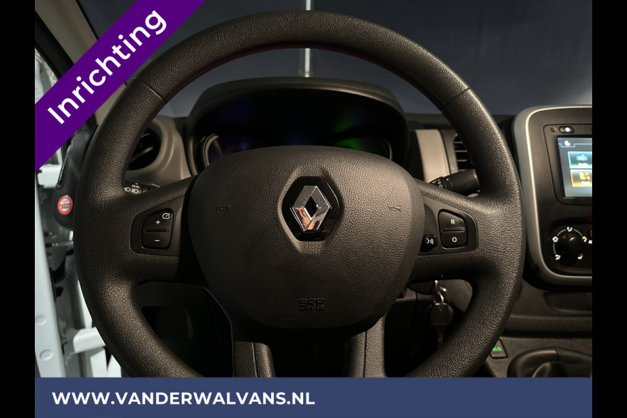 Renault Trafic 1.6 dCi L1H1 inrichting Euro6 Airco | Navigatie | Cruisecontrol | Trekhaak Parkeersensoren, Bijrijdersbank