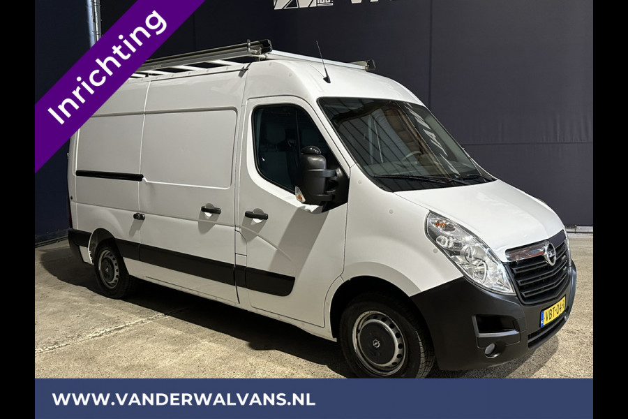 Opel Movano 2.3 CDTI 146pk L2H2 inrichting Euro6 Airco | Omvormer | Navigatie | Camera | Imperiaal Cruisecontrol, Trekhaak, Parkeersensoren, Bijrijdersbank