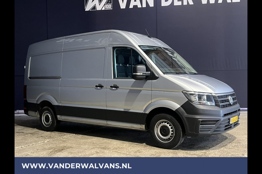 Volkswagen Crafter 2.0 TDI 140 pk L3H3 L2H2 Euro6 Airco | Navigatie | Apple Carplay | Cruisecontrol Android Auto, Bijrijdersbank, 3000kg trekvermogen, zilver