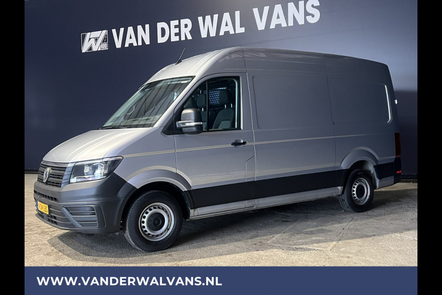 Volkswagen Crafter 2.0 TDI 140 pk L3H3 L2H2 Euro6 Airco | Navigatie | Apple Carplay | Cruisecontrol Android Auto, Bijrijdersbank, 3000kg trekvermogen, zilver