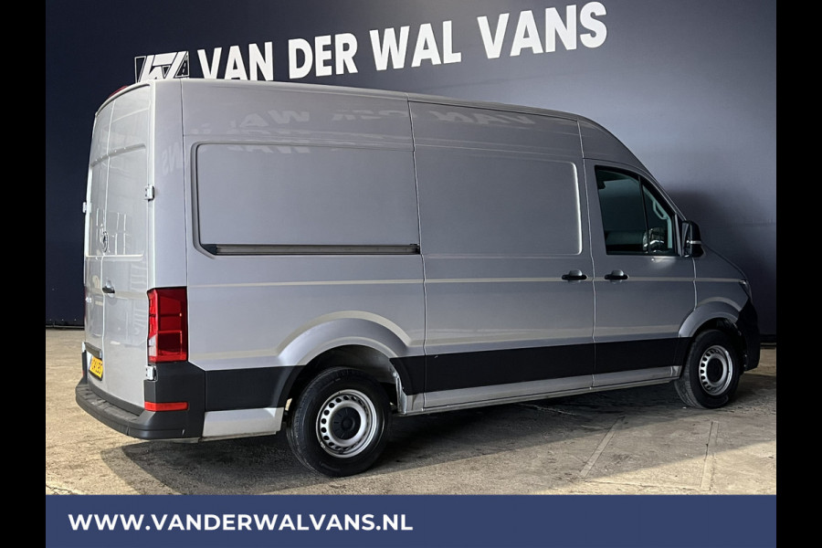 Volkswagen Crafter 2.0 TDI 140 pk L3H3 L2H2 Euro6 Airco | Navigatie | Apple Carplay | Cruisecontrol Android Auto, Bijrijdersbank, 3000kg trekvermogen, zilver