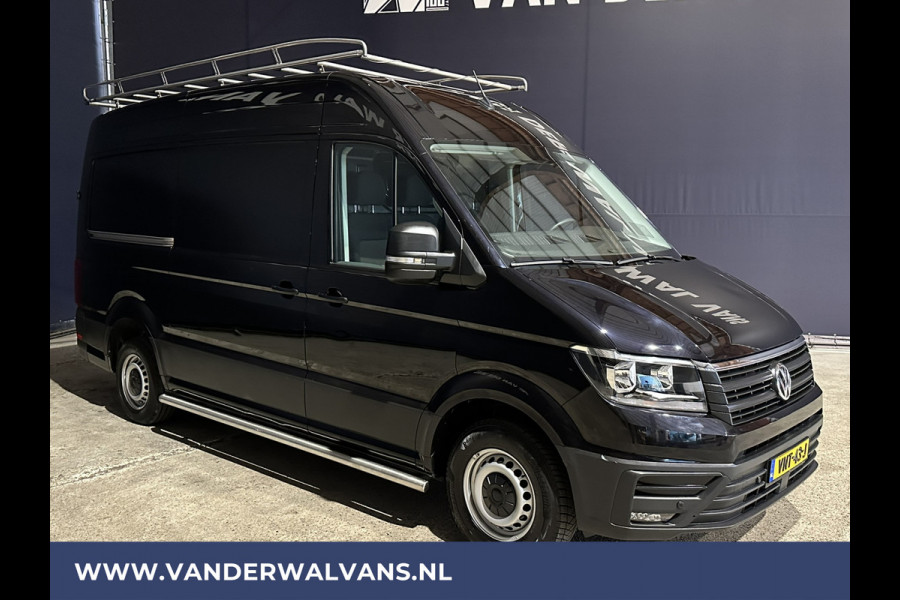 Volkswagen Crafter 2.0 TDI L3H3 L2H2 Euro6 Airco | Imperiaal | Cruisecontrol | Trekhaak Apple Carplay, Android Auto, Parkeersensoren, Sidebars, Bijrijdersbank, trap