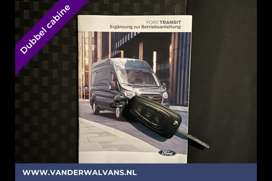 Ford Transit 2.0 TDCI 131pk L3H2 Dubbele Cabine Euro6 Airco | 6-Zits | LED | 2500kg Trekhaak | Cruisecontrol Verwarmde voorruit, Parkeersensoren