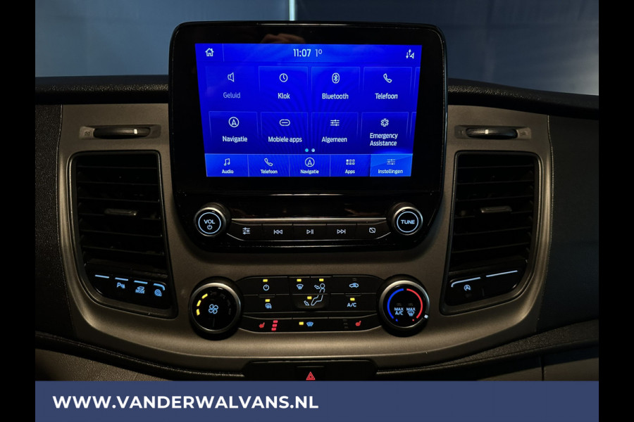Ford Transit 2.0 TDCI 131pk L3H2 Euro6 Airco | Camera | Navigatie | Apple Carplay | Cruisecontrol Stoelverwarming, Verwarmde voorruit, Parkeersensoren, Bijrijdersbank, 2500kg trekvermogen