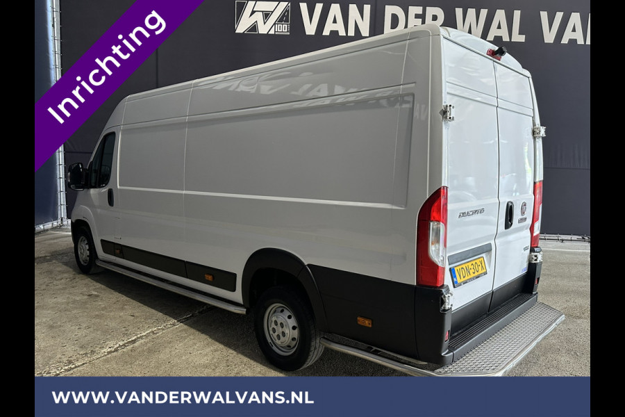 Fiat Ducato 3.0 NP 136 pk L4H2 Post NL inrichting Euro6 Airco | Camera | Navigatie | Sidebars | 270 Graden achterdeuren Schappen, Doorloopdeur