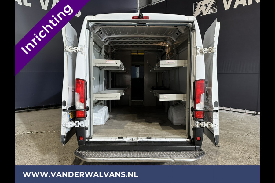 Fiat Ducato 3.0 NP 136 pk L4H2 Post NL inrichting Euro6 Airco | Camera | Navigatie | Sidebars | 270 Graden achterdeuren Schappen, Doorloopdeur