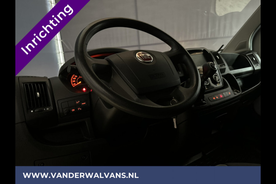 Fiat Ducato 3.0 NP 136 pk L4H2 Post NL inrichting Euro6 Airco | Camera | Navigatie | Sidebars | 270 Graden achterdeuren Schappen, Doorloopdeur