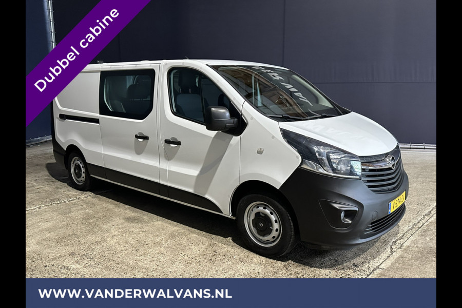 Opel Vivaro 1.6 CDTI 126pk L2H1 Dubbele Cabine Euro6 Airco | Navigatie | Camera | 5-Zits | Trekhaak cruisecontrol, parkeersensoren