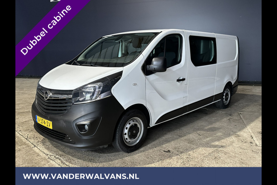 Opel Vivaro 1.6 CDTI 126pk L2H1 Dubbele Cabine Euro6 Airco | Navigatie | Camera | 5-Zits | Trekhaak cruisecontrol, parkeersensoren