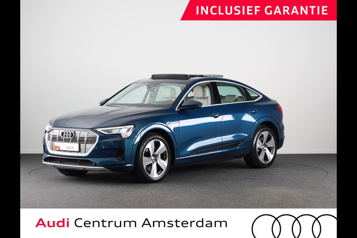 Audi e-tron Sportback 55 quattro Business edition Plus 95 kWh Panoramadak | Trekhaak | B&O Soundsystem | Head up Display | 360° Camera Audi e-tron Sportback 55 quattro Business edition Plus 95 kWh Panoramadak | Trekhaak | B&O Soundsystem | Head up Display | 360° Camera